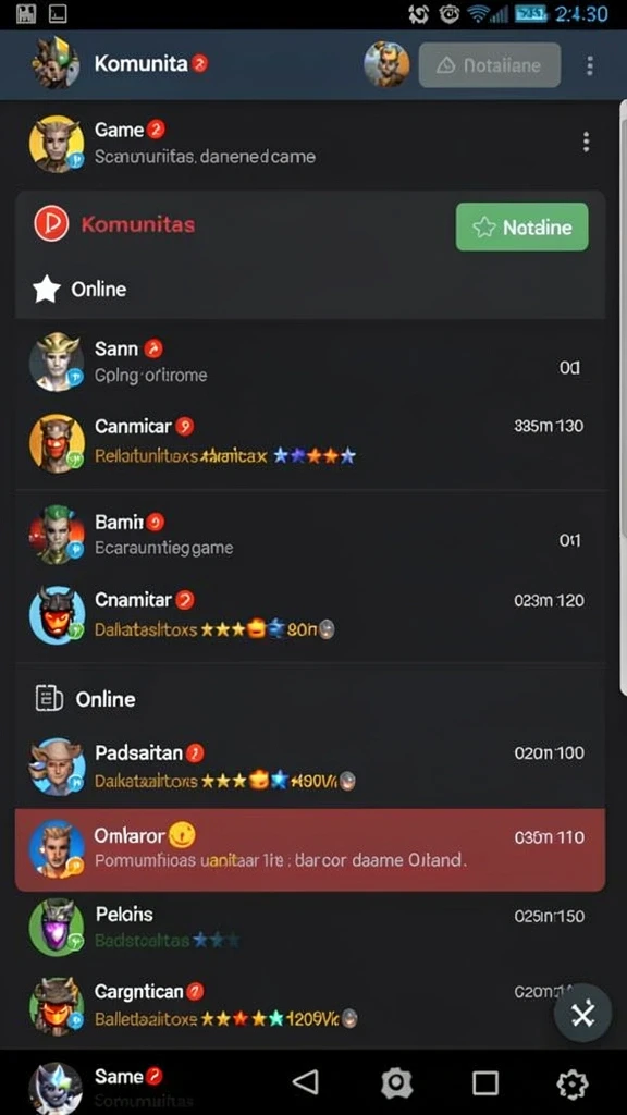 Tangkapan layar memperlihatkan interaksi multiplayer yang dinamis.
