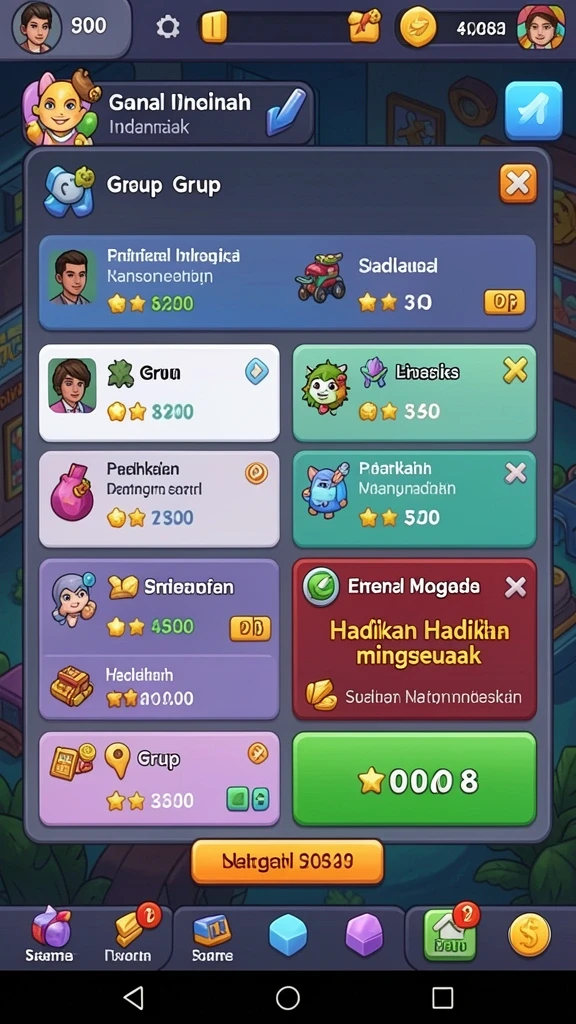 Tangkapan layar memperlihatkan aksi penuh di game API36.
