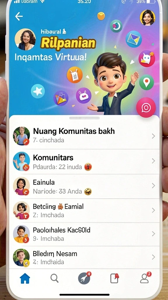 Karakter dalam game yang beragam dan unik.