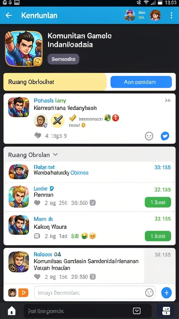 Berbagai pilihan permainan menarik tersedia.