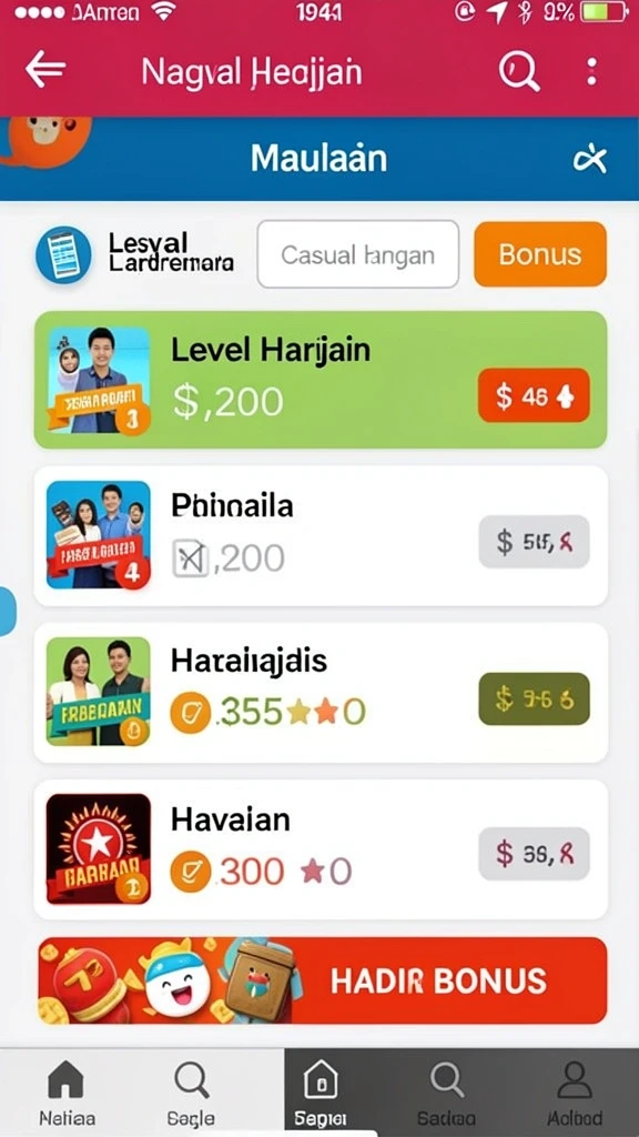 Tampilan antarmuka yang intuitif dan menarik.