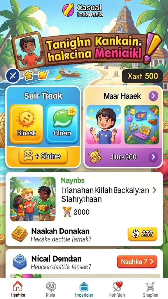 Beragam pilihan permainan untuk semua kalangan.