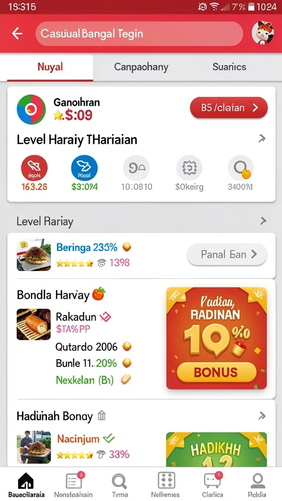 Screenshot menampilkan antarmuka permainan yang menarik.