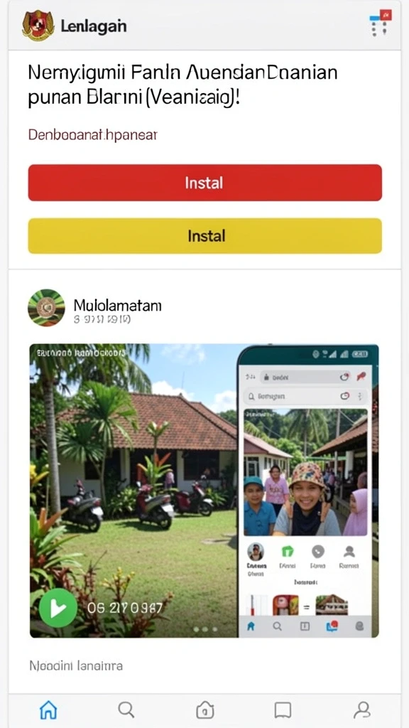Tampilan awal yang menarik dan mudah dimengerti.