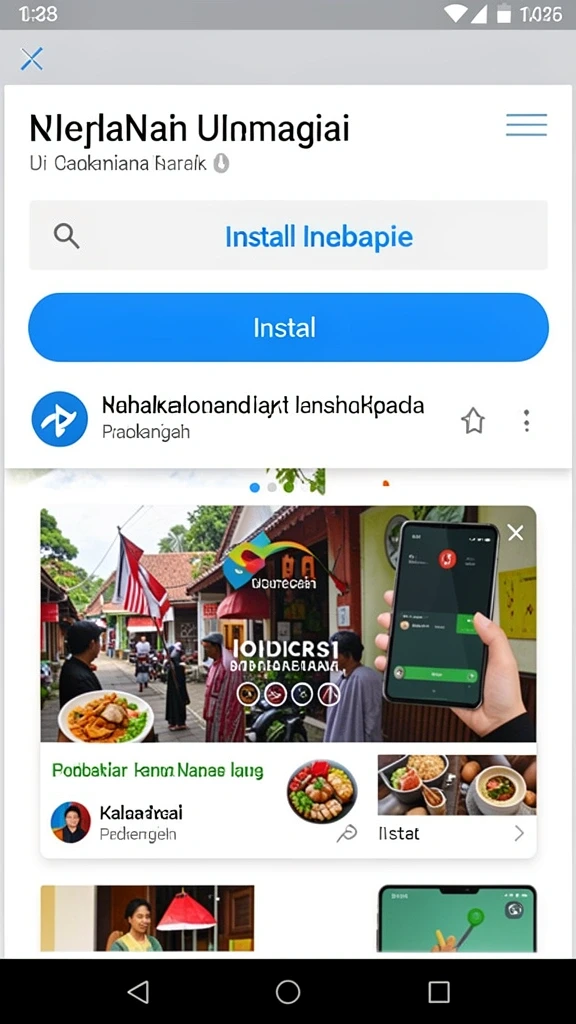 Tampilan awal yang menarik dan intuitif.