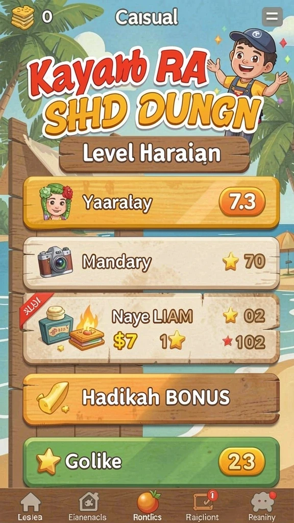 Mode permainan yang bervariasi dan menarik.