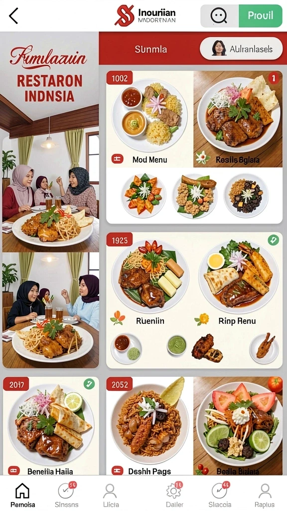 Tampilan menu utama SESETOTO yang menarik.