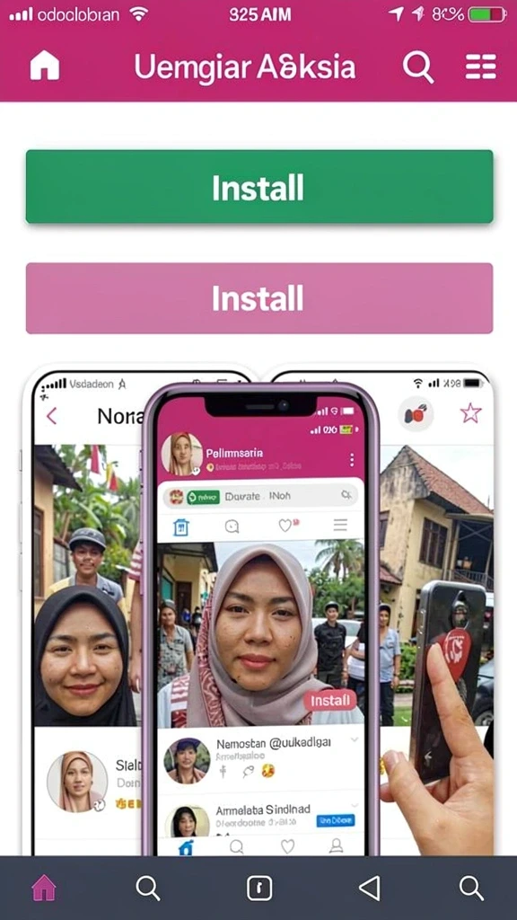 Fitur interaksi sosial untuk terhubung dengan pemain lain.