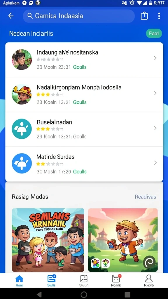 Tangkapan layar menampilkan karakter utama dalam petualangan.