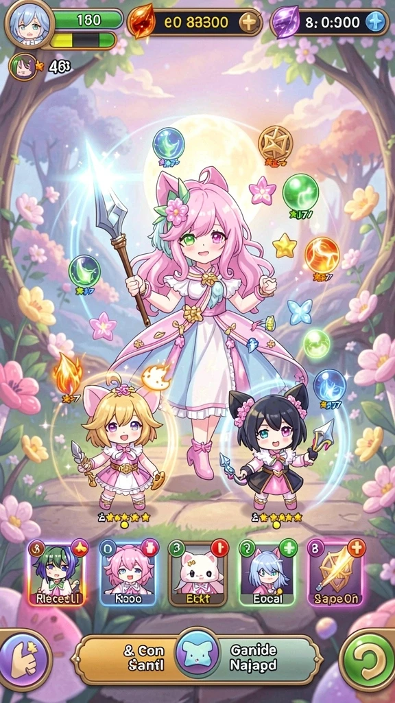 Beberapa power-up yang tersedia di dalam game.