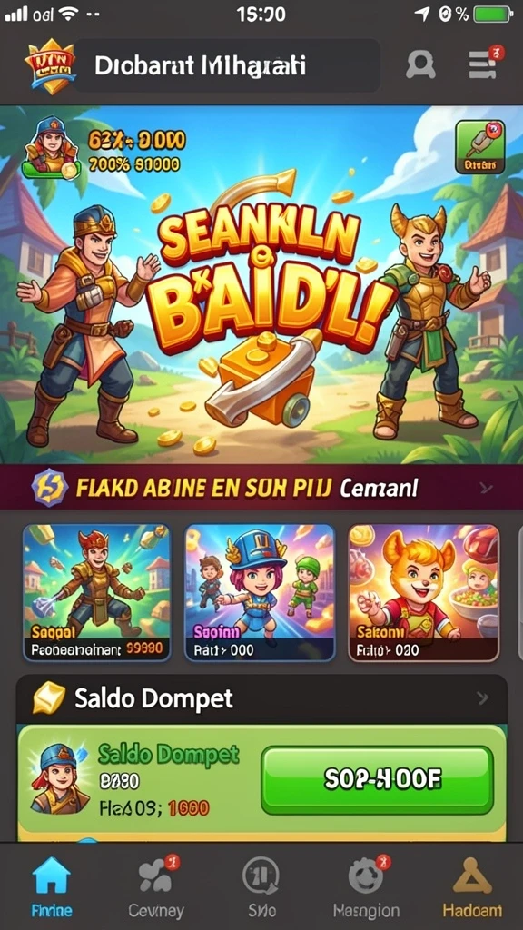 Screenshot dari level menantang yang baru.